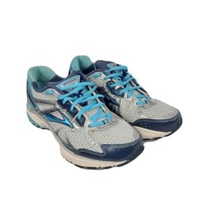 Brooks Gts 13 Womens Blue White Navy Grey Sneakers